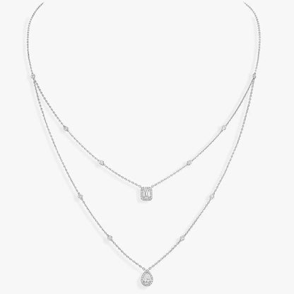 [Regalia  Jewels]Diamond Necklace My Twin 2 Rows