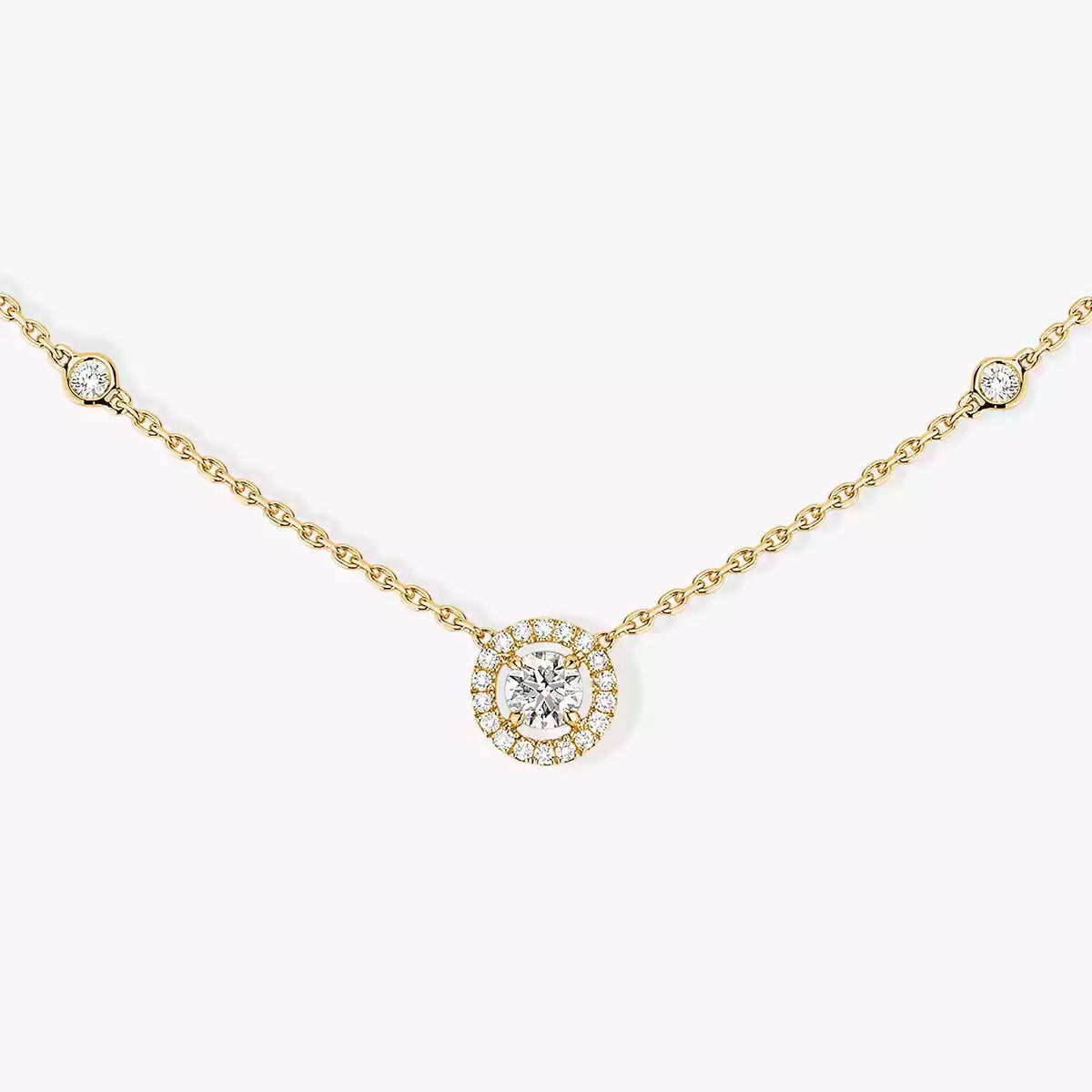 [Regalia  Jewels]Diamond Necklace 0,20ct Brilliant Shape Joy