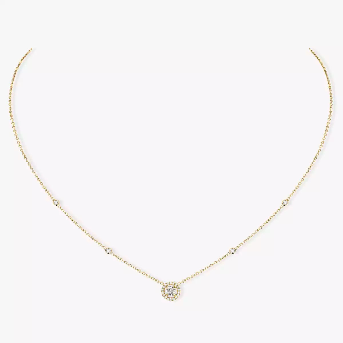 [Regalia  Jewels]Diamond Necklace 0,20ct Brilliant Shape Joy