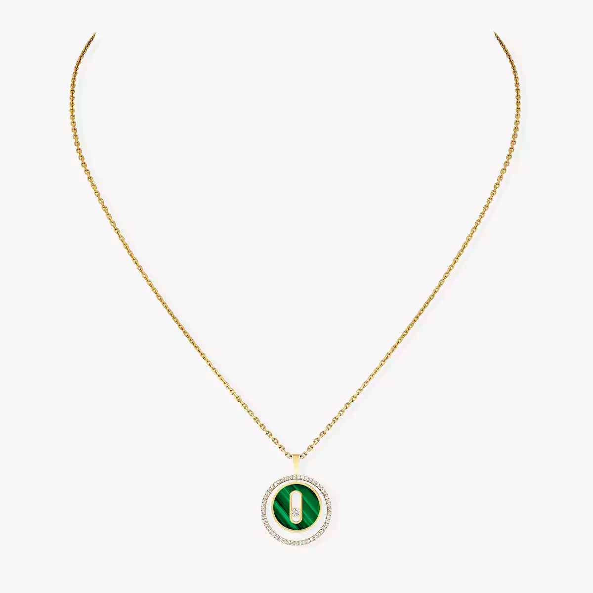 [Regalia  Jewels]Lucky Move Diamond Necklace in Rose Gold and White Mother-of-Pearl
