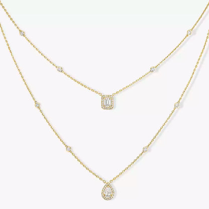 [Regalia  Jewels]Diamond Necklace My Twin 2 Rows
