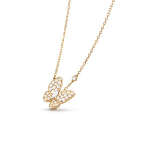 [Regalia Jewelry]BUTTERFLY DIAMOND NECKLACE