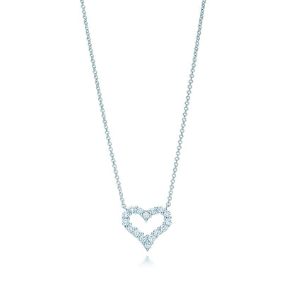 [Regalia Jewels]HEART-SHAPED DIAMOND NECKLACE
