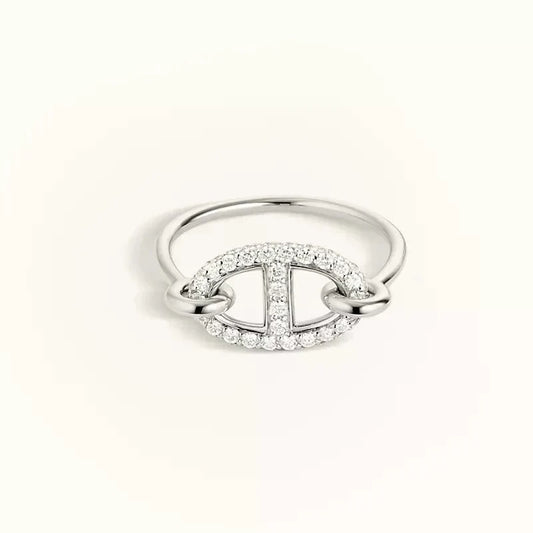 [Regalia Jewelry]RONDE SMALL SILVER DIAMOND RING