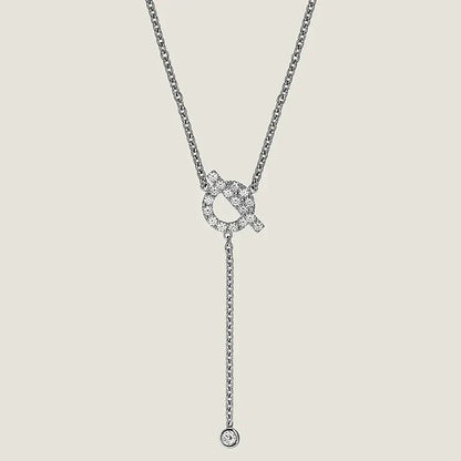 [Regalia Jewelry]FINESSE SILVER DIAMOND NECKLACE