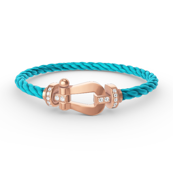 [Regalia Jewelry]FORCE LARGE HORSESHOE HALF DIAMOND BRACELET ROSE GOLD