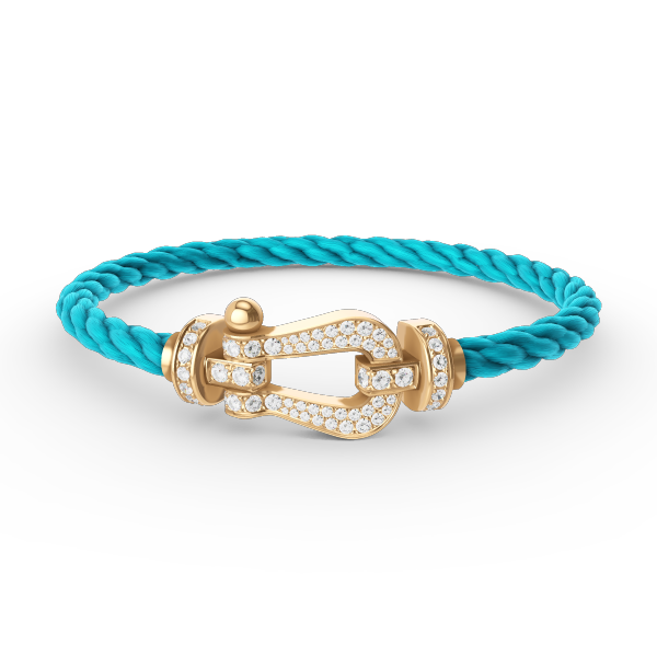 [Regalia Jewelry]FORCE LARGE HORSESHOE FULL DIAMOND BRACELET GOLD