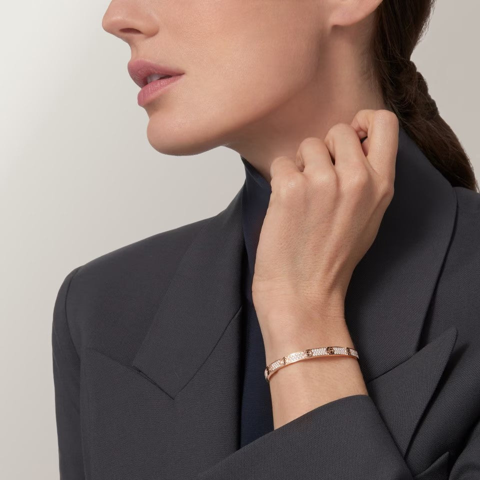 [Regalia Jewelry]LOVE BRACELET 4.8MM DIAMOND-PAVED