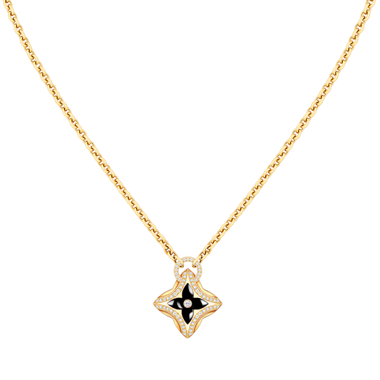 [Regalia Jewelry]STAR PEDANT PINK GOLD DIAMOND NECKLACE