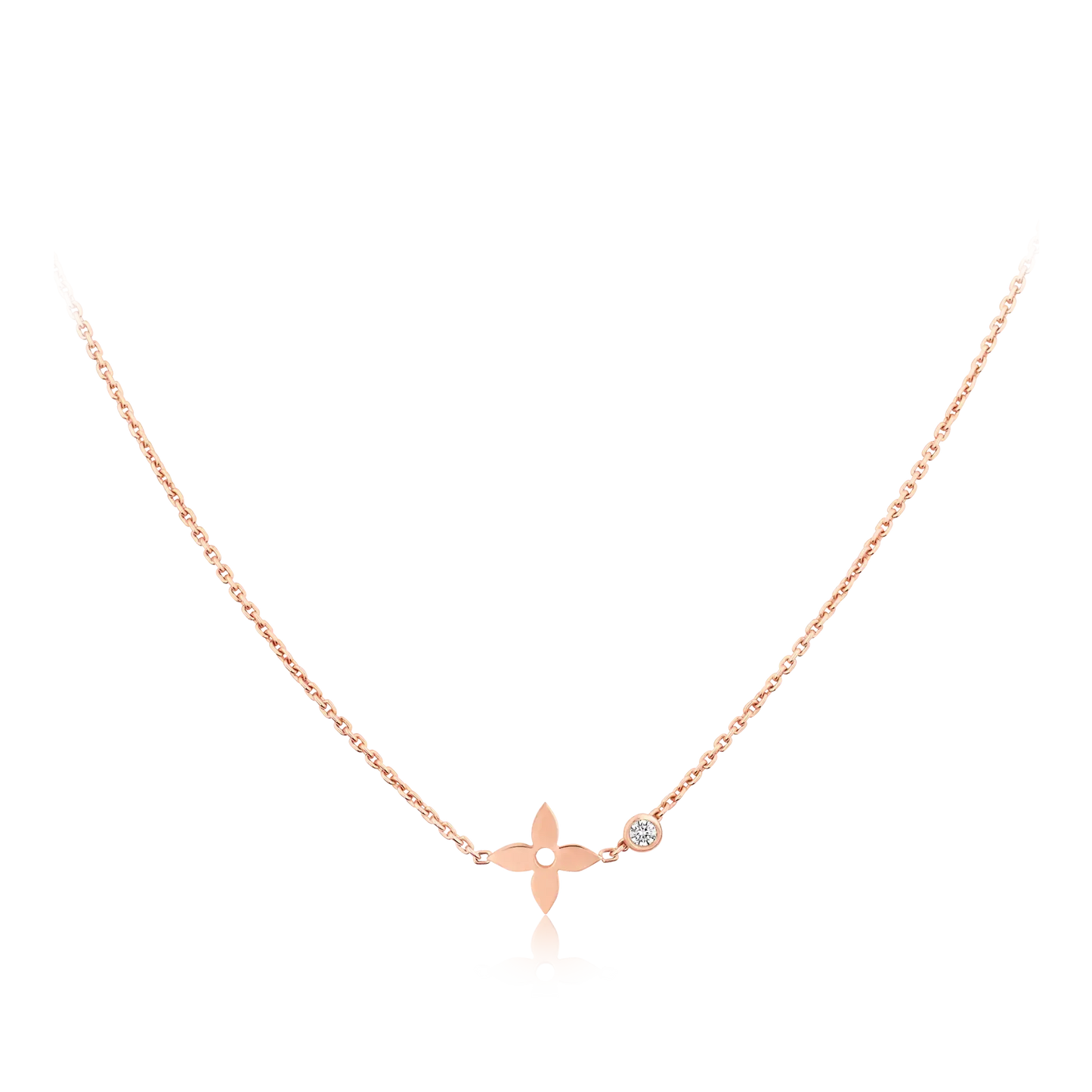 [Lumi Jewelry]BLOSSOM PENDANT PINK GOLD AND DIAMOND