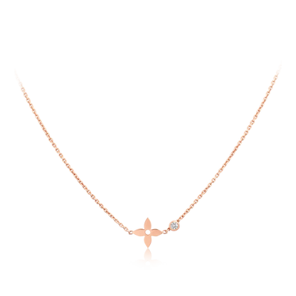 [Lumi Jewelry]BLOSSOM PENDANT PINK GOLD AND DIAMOND