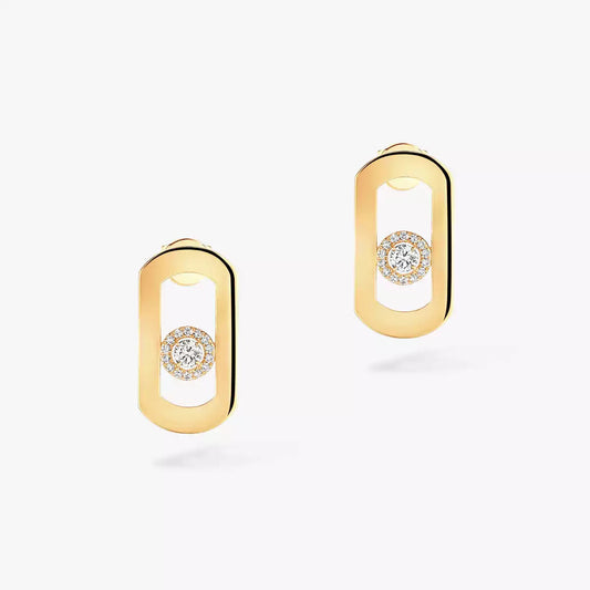 [Regalia  Jewels]So Move Diamond Earrings in Yellow Gold
