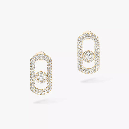 [Regalia  Jewels]So Move Pave_-Set Diamond Earrings in Silver