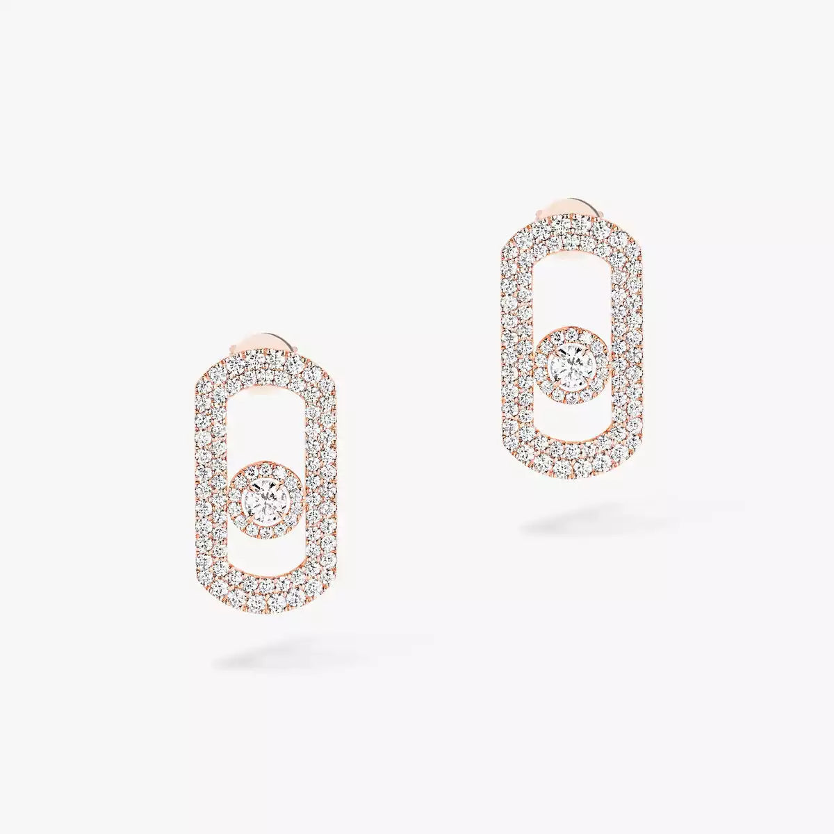[Regalia  Jewels]So Move Pave_-Set Diamond Earrings in Silver