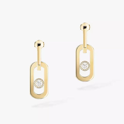[Regalia  Jewels] So Move XL Diamond Hoop Earring