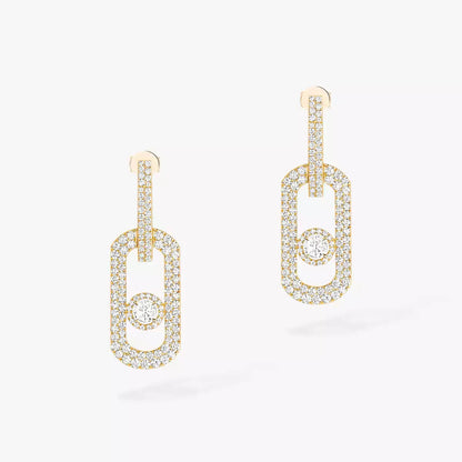 [Regalia  Jewels]So Move XL Pave_-Set Diamond Pendant Earrings