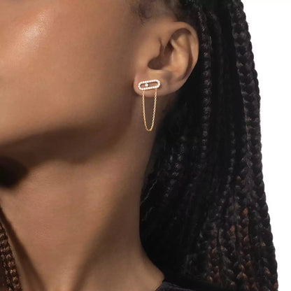 [Regalia  Jewels]Move Uno Diamond Earrings