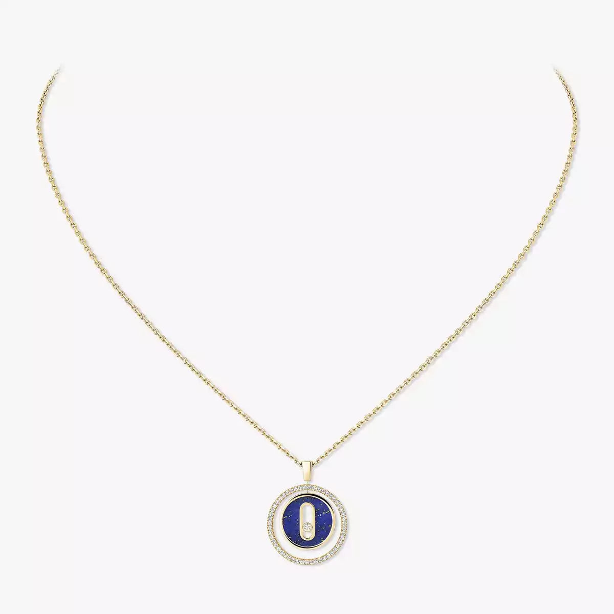 [Regalia  Jewels]Lucky Move Diamond Necklace in Rose Gold and White Mother-of-Pearl