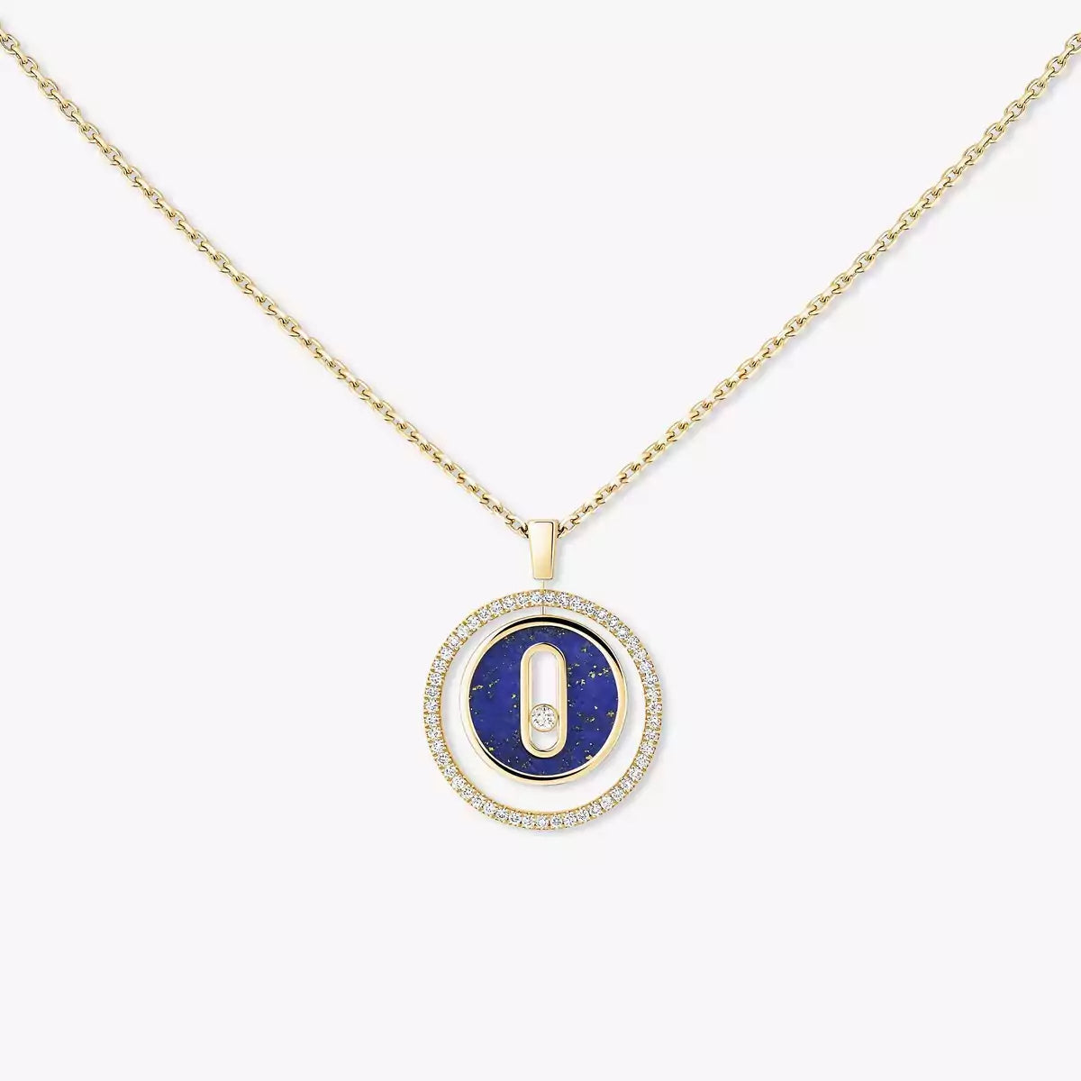 [Regalia  Jewels]Lucky Move Diamond Necklace in Rose Gold and White Mother-of-Pearl