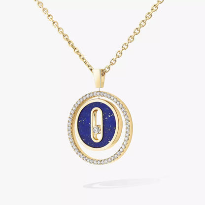 [Regalia  Jewels]Lucky Move Diamond Necklace in Rose Gold and White Mother-of-Pearl