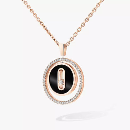 [Regalia  Jewels]Lucky Move Diamond Necklace in Rose Gold and White Mother-of-Pearl