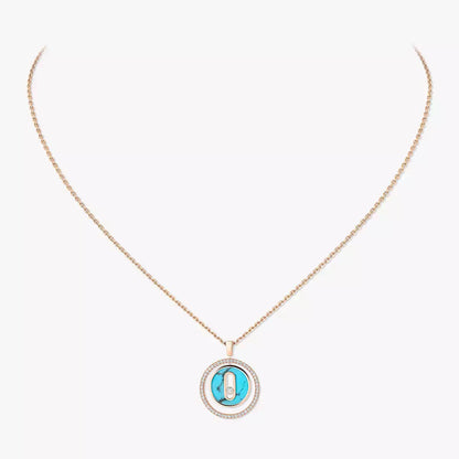 [Regalia  Jewels]Lucky Move Diamond Necklace in Rose Gold and White Mother-of-Pearl