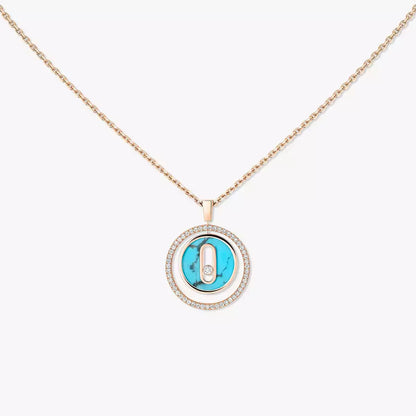 [Regalia  Jewels]Lucky Move Diamond Necklace in Rose Gold and White Mother-of-Pearl