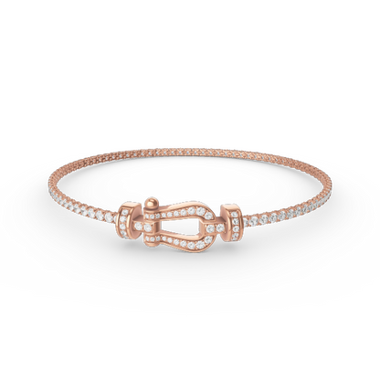 [Regalia Jewelry]FORCE  HORSESHOE  DIAMOND TENNIS BRACELET