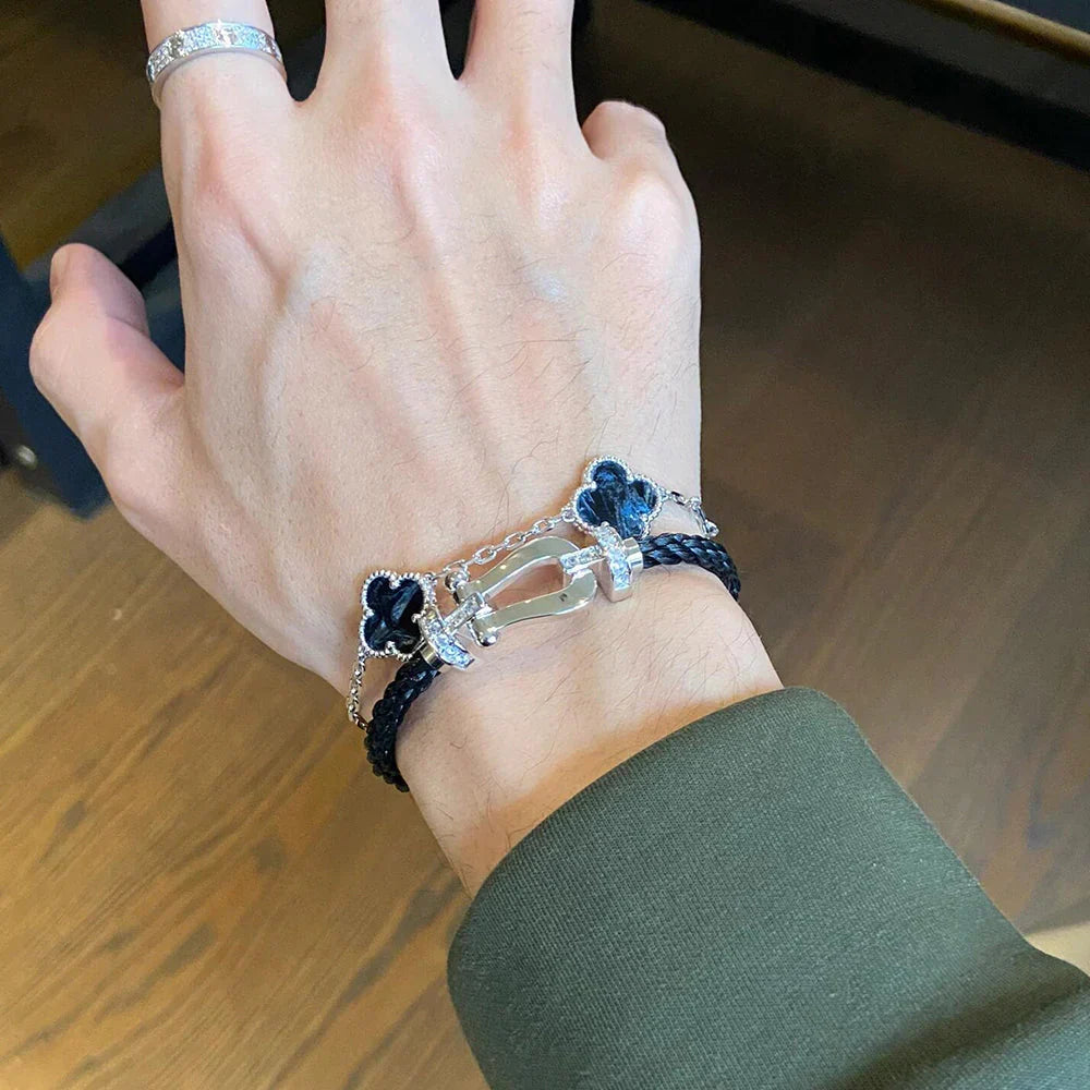 [Regalia Jewelry]CLOVER 5 MOTIF PIETERSITE BRACELET COLLECTION