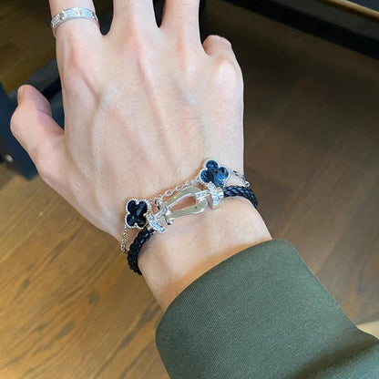 [Regalia Jewelry]CLOVER 5 MOTIF PIETERSITE BRACELET COLLECTION
