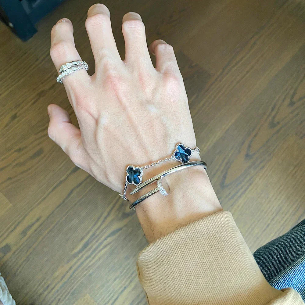 [Regalia Jewelry]CLOVER 5 MOTIF PIETERSITE BRACELET COLLECTION