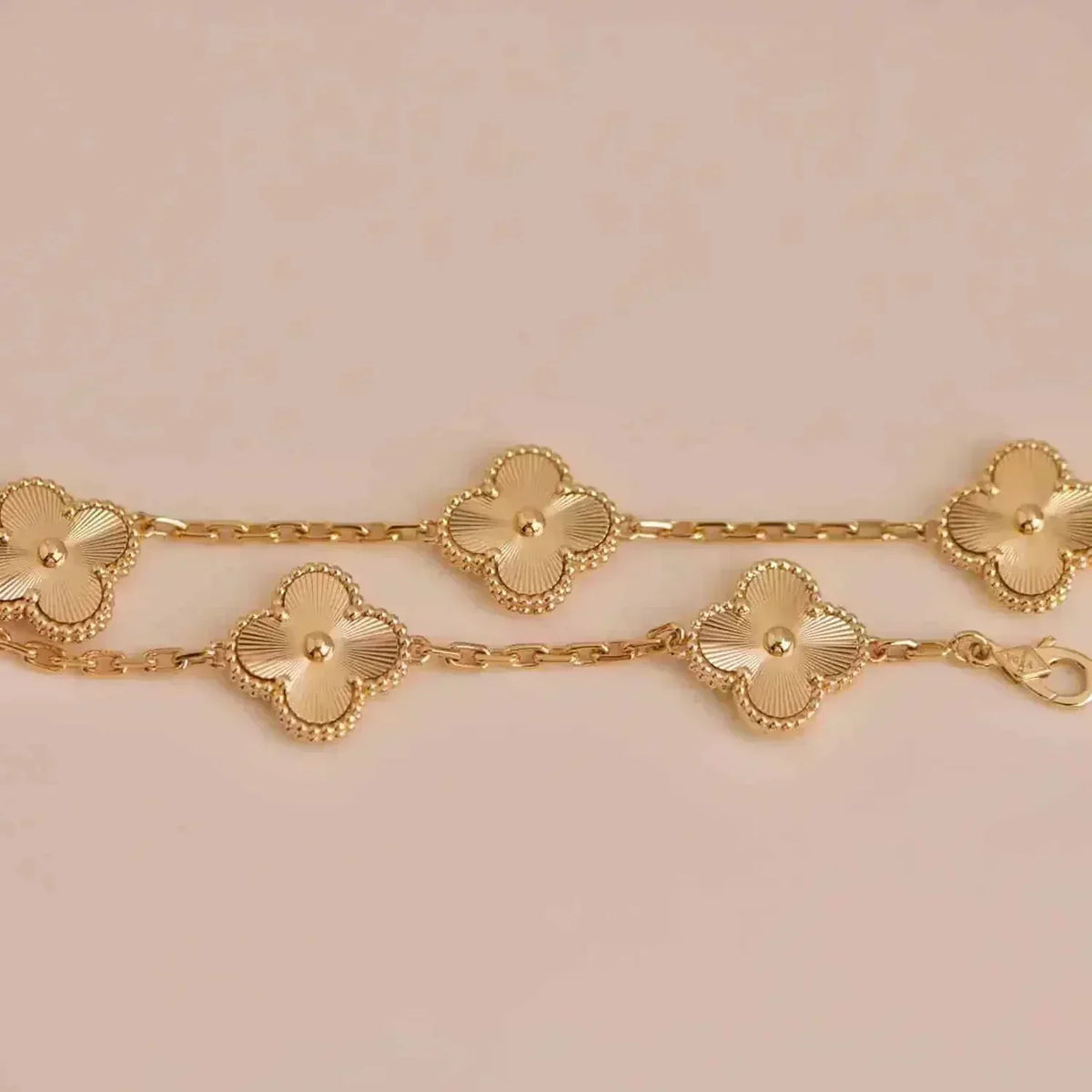 [Regalia Jewelry]CLOVER 5 FLOWERS LASER BRACELET