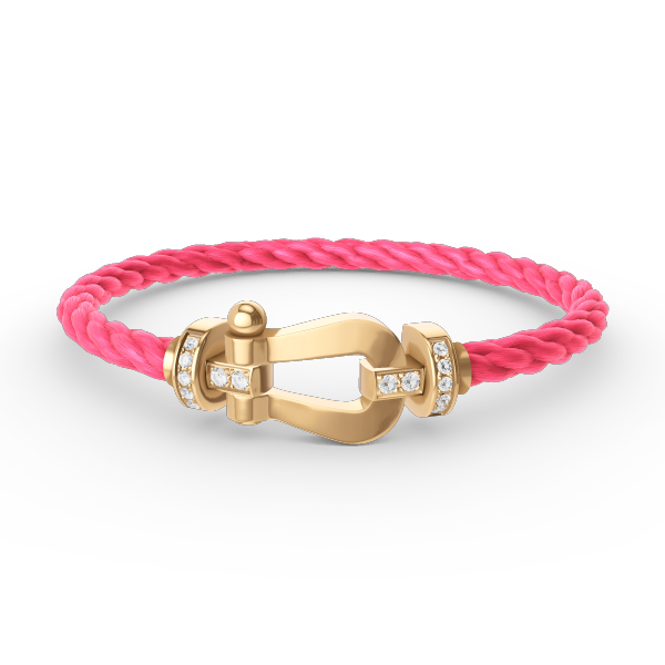 [Regalia Jewelry]FORCE LARGE HORSESHOE HALF DIAMOND BRACELET GOLD