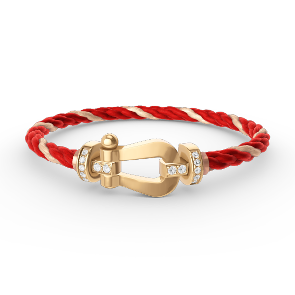 [Regalia Jewelry]FORCE LARGE HORSESHOE HALF DIAMOND BRACELET GOLD