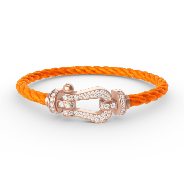 [Regalia Jewelry]FORCE LARGE HORSESHOE FULL DIAMOND BRACELET ROSE GOLD