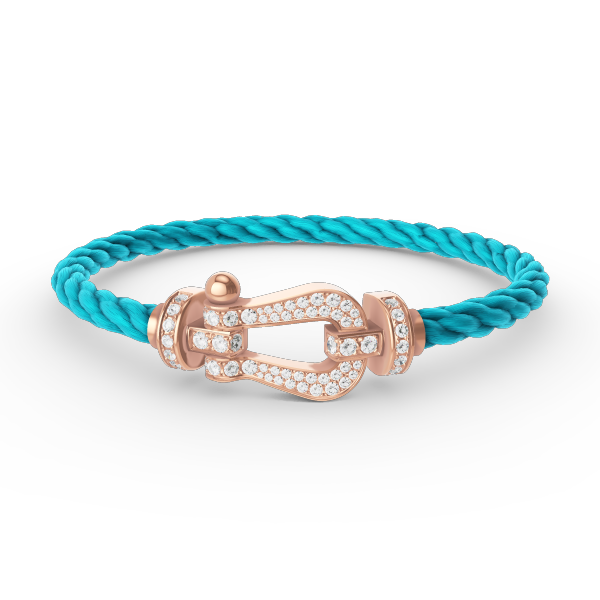 [Regalia Jewelry]FORCE LARGE HORSESHOE FULL DIAMOND BRACELET ROSE GOLD