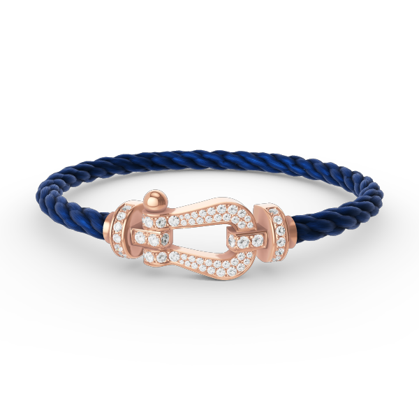 [Regalia Jewelry]FORCE LARGE HORSESHOE FULL DIAMOND BRACELET ROSE GOLD
