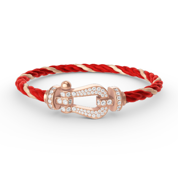 [Regalia Jewelry]FORCE LARGE HORSESHOE FULL DIAMOND BRACELET ROSE GOLD