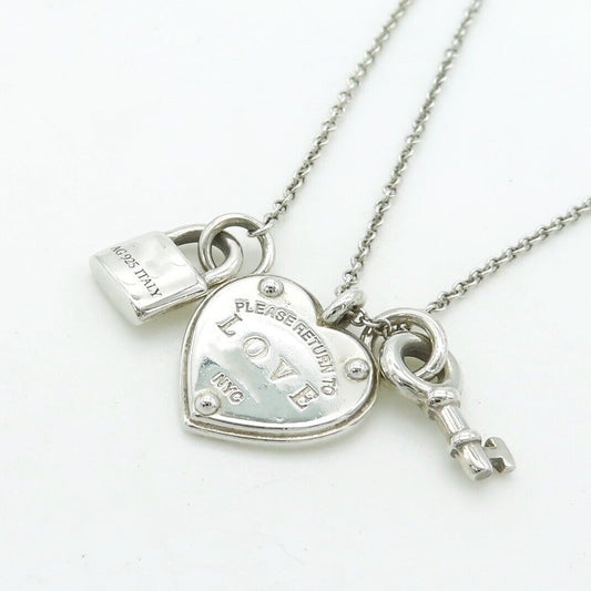 [Regalia Jewels]LOVE HEART TAG KEY NECKLACE
