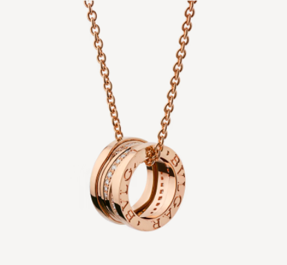 [Regalia Jewelry]ZERO 1 PINK GOLD DIAMOND NECKLACE