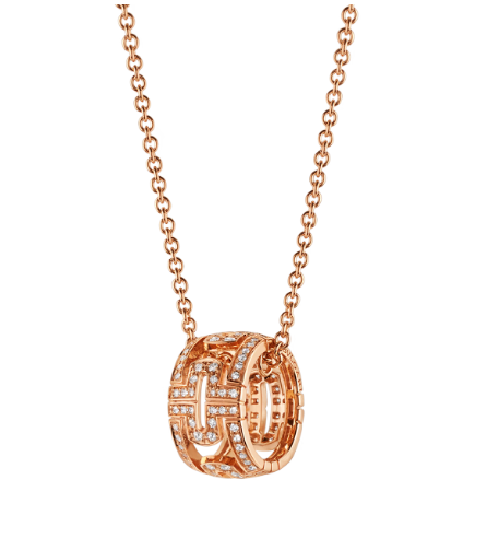 [Regalia Jewelry]PARENTESI NECKLACE PINK GOLD DIAMOND