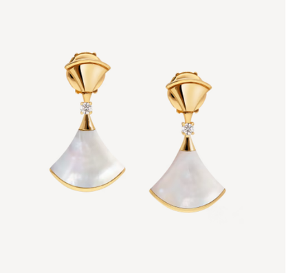 [Regalia Jewelry]DREAM MOP 1 DIAMOND EARRINGS