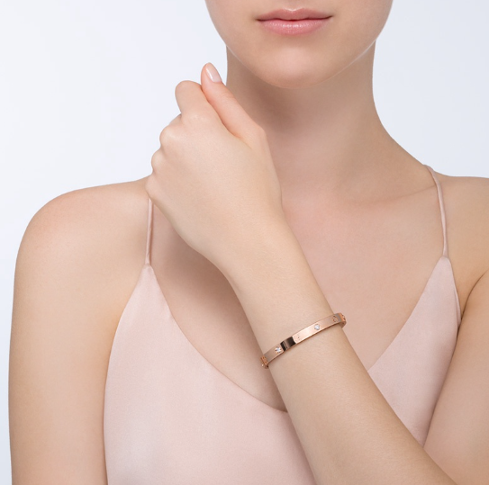 [Regalia Jewelry]LOVE BRACELET 6.1MM 4 DIAMONDS