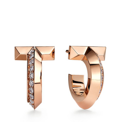 [Regalia Jewels]T1 HOOP DIAMOND EARRINGS