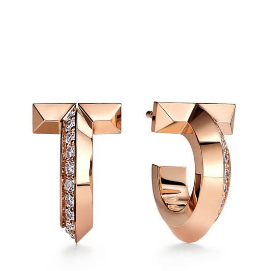 [Regalia Jewels]T1 HOOP DIAMOND EARRINGS