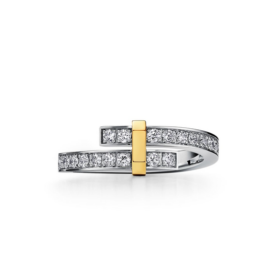 [Regalia Jewels]EDGE GOLD SILVER DIAMOND RING
