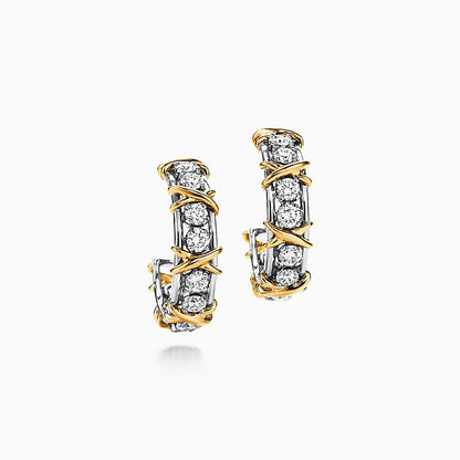[Regalia Jewels]SCHLUMBERGER GOLD DIAMOND EARRINGS