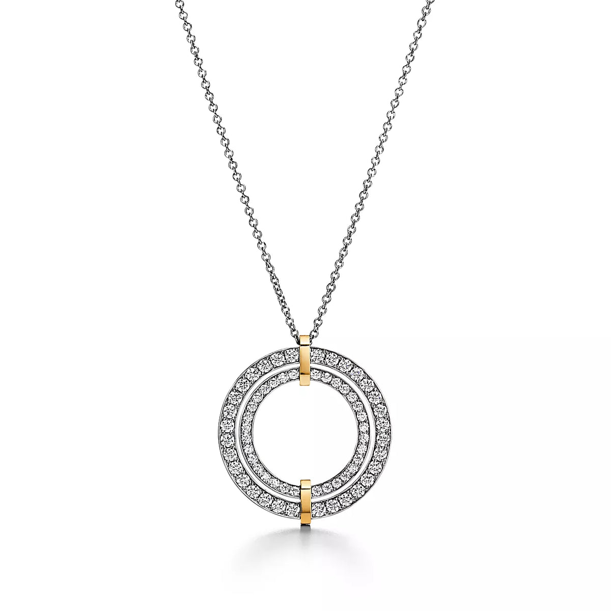 [Regalia Jewels]EDGE DIAMOND GOLD SILVER NECKLACE