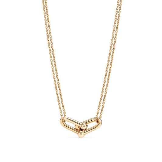 [Regalia Jewels]HARDWEAR GOLD DOUBLE LINK NECKLACE