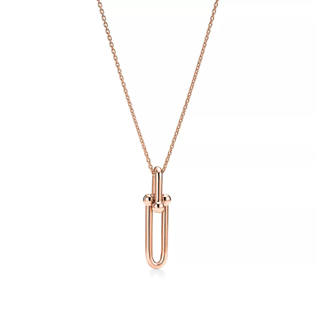 [Regalia Jewels]HARDWEAR DROP DOUBLE LINK PEDANT NECKLACE